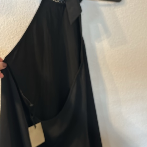 NWT Zara black fringe backless dress size small - Picture 5 of 6